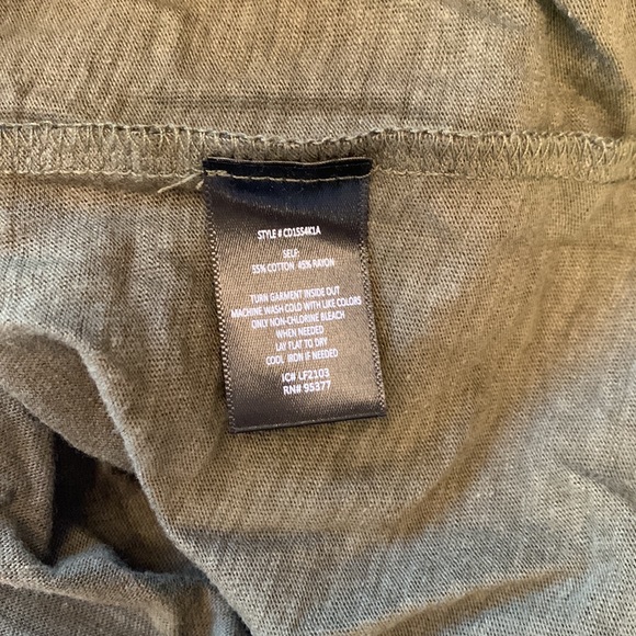 Sanctuary twisted-shirt dress sage and black size  XL - Picture 8 of 10